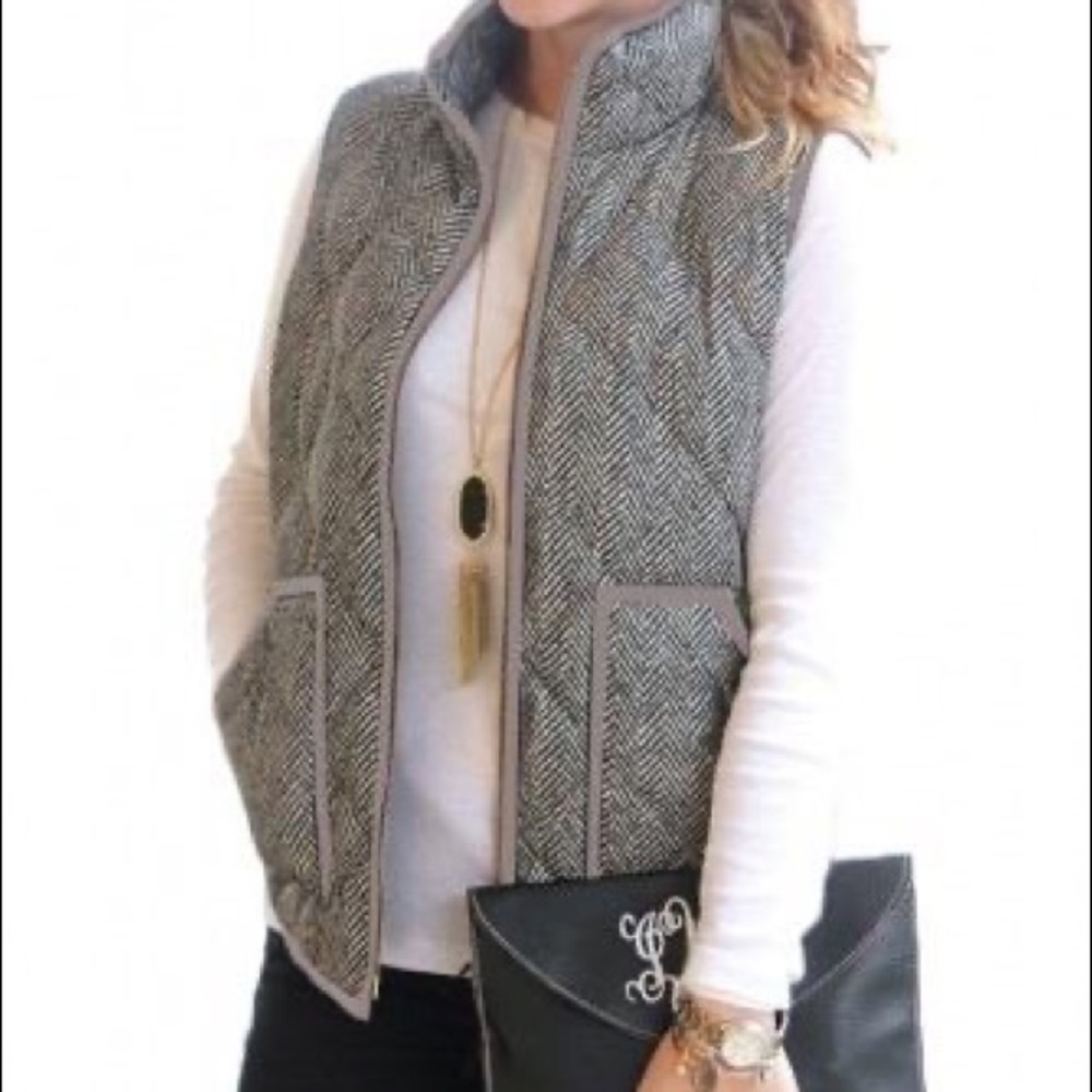 Quilted Black & Grey Vest